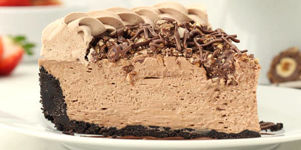 Ricetta della cheesecake alla crema di Nocciole senza cottura