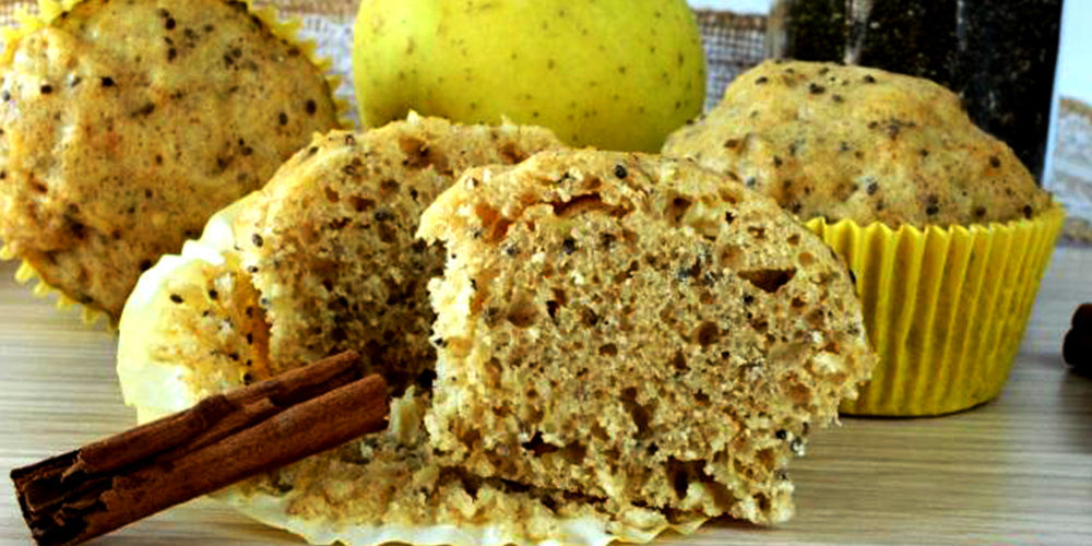 Ricetta dei Muffin con Mele, Yogurt e semi di Chia: buoni e leggeri