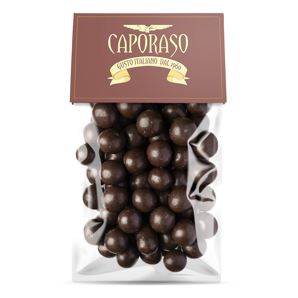 Chicchi di caffe ricoperte al cioccolato fondente