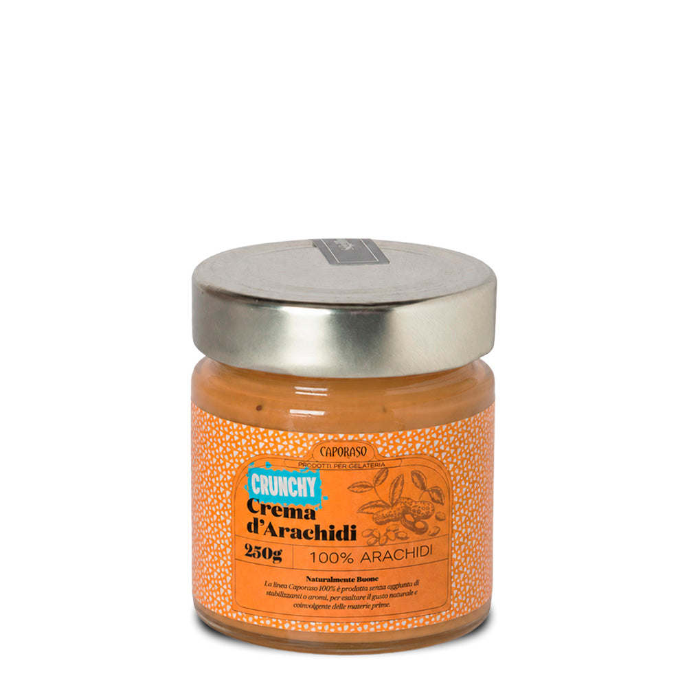 Crema di Arachidi 100% Crunchy da 250 grammi